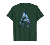 Avatar Banshee A Logo with Jake Sully and Na’Vi Neytiri Camiseta, Hombre, Verde Bosque, XL