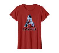 Avatar Banshee A Logo with Jake Sully and Na’Vi Neytiri Camiseta, Mujer, Arándano, 3XL