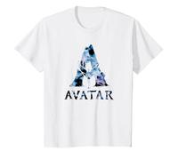 Avatar Banshee A Logo with Jake Sully and Na’Vi Neytiri Camiseta, Niños, Blanco, 2 años