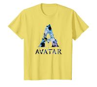 Avatar Banshee A Logo with Jake Sully and Na’Vi Neytiri Camiseta, Niños, Limón, 2 años