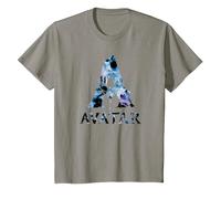 Avatar Banshee A Logo with Jake Sully and Na’Vi Neytiri Camiseta, Niños, Pizarra, 2 años
