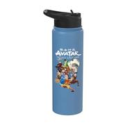 Avatar Colectivo Grupo Héroes Villanos Personajes Poses Stainless Steel Insulated Water Bottle