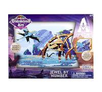 Avatar Diamond Art Jewel by Number Kit de CRA-Z-Art, tablero de diseño robusto de 9 "x 12", fácil de pegar sobre piedras preciosas - Actividad artesanal para niños a partir de 6 años, crear un