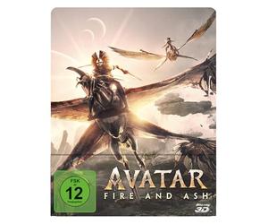Avatar: Fire and Ash 3D (3D/2D, Limited Steelbook): Blu-ray 3D + Blu-ray + Bonus-Blu-ray [Blu-ray]