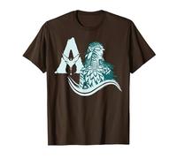 Avatar: Fire and Ash Neytiri Avatar Distressed Logo Camiseta, Hombre, Marrón, XXL