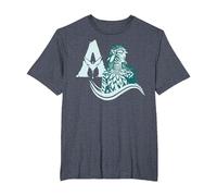 Avatar: Fire and Ash Neytiri Avatar Distressed Logo Camiseta, Hombre Tallas Grandes, Azul Jaspeado, 2X Alto