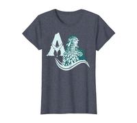 Avatar: Fire and Ash Neytiri Avatar Distressed Logo Camiseta, Mujer, Azul Jaspeado, XL