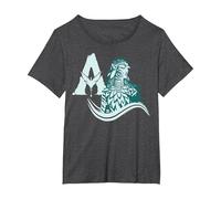 Avatar: Fire and Ash Neytiri Avatar Distressed Logo Camiseta, Mujer Tallas Grandes, Jaspeado Oscuro, 4XL Grande