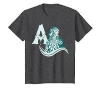 Avatar: Fire and Ash Neytiri Avatar Distressed Logo Camiseta, Niños, Jaspeado Oscuro, 2 años