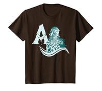Avatar: Fire and Ash Neytiri Avatar Distressed Logo Camiseta, Niños, Marrón, 12 años