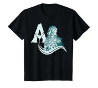 Avatar: Fire and Ash Neytiri Avatar Distressed Logo Camiseta, Niños, Negro, 8 años