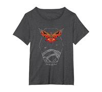 Avatar Pandora Great Leonopteryx Last Shadow Camiseta, Mujer Tallas Grandes, Jaspeado Oscuro, 1XL Grande