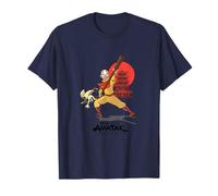 Avatar: The Last Airbender Aang And Momo Moonlight Pose Camiseta