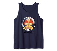 Avatar: The Last Airbender Aang Avatar State Circle Burst Camiseta sin Mangas