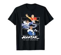 Avatar: The Last Airbender Aang Katara & Sokka Split Panels Camiseta