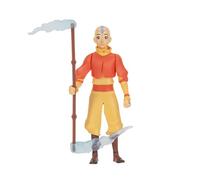 Avatar: The Last Airbender Aang (Libro uno) - Figura a Escala de 4.5 Pulgadas con bastón, Efectos de Aire y acción de Batalla
