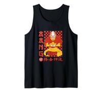 Avatar: The Last Airbender Aang Red Checkerboard Design Camiseta sin Mangas