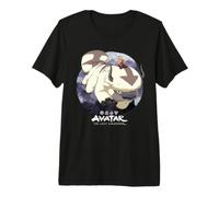 Avatar The Last Airbender Aang Riding Appa Camiseta Premium