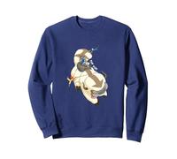 Avatar: The Last Airbender Appa Flying Yip Yip Scene Sudadera, Unisex para Adultos, Azul Marino, L