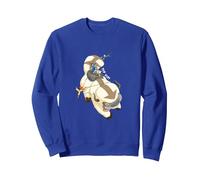 Avatar: The Last Airbender Appa Flying Yip Yip Scene Sudadera, Unisex para Adultos, Azul Real, L