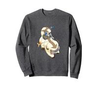 Avatar: The Last Airbender Appa Flying Yip Yip Scene Sudadera, Unisex para Adultos, Jaspeado Oscuro, M