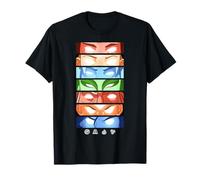 Avatar: The Last Airbender Avatar State Eyes Stacked Panels Camiseta