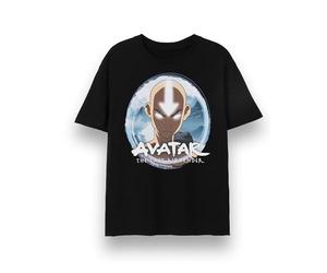 Avatar The Last Airbender Camiseta para Hombre | Camiseta Negra Negra de Manga Corta para Adultos | Aang Elemental Original Artwork Anime Apparel Top | Netflix TV Show Película Mercancía Ropa Regalo