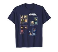 Avatar: The Last Airbender Four Nations Periodic Table Camiseta, Hombre, Azul Marino, L