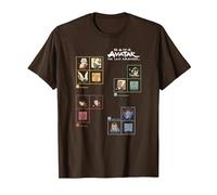 Avatar: The Last Airbender Four Nations Periodic Table Camiseta, Hombre, Marrón, 3XL