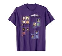 Avatar: The Last Airbender Four Nations Periodic Table Camiseta, Hombre, Morado, S