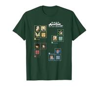 Avatar: The Last Airbender Four Nations Periodic Table Camiseta, Hombre, Verde Bosque, L