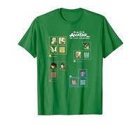 Avatar: The Last Airbender Four Nations Periodic Table Camiseta, Hombre, Verde Kelly, XXL
