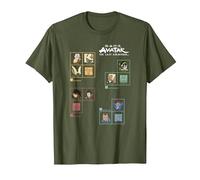 Avatar: The Last Airbender Four Nations Periodic Table Camiseta, Hombre, Verde Oliva, L