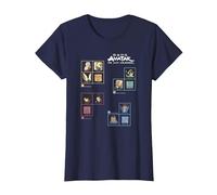 Avatar: The Last Airbender Four Nations Periodic Table Camiseta, Mujer, Azul Marino, XXL