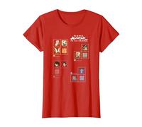 Avatar: The Last Airbender Four Nations Periodic Table Camiseta, Mujer, Rojo, M