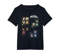 Avatar: The Last Airbender Four Nations Periodic Table Camiseta, Mujer Tallas Grandes, Negro, 2XL Grande