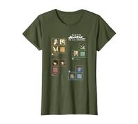 Avatar: The Last Airbender Four Nations Periodic Table Camiseta, Mujer, Verde Oliva, 3XL