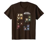 Avatar: The Last Airbender Four Nations Periodic Table Camiseta, Niños, Marrón, 6 años