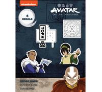 Avatar The Last Airbender - Juego de 4 pegatinas de vinilo de anime Toph Beifong Sokka para ventana de coche, portátil, botella de agua, camión,