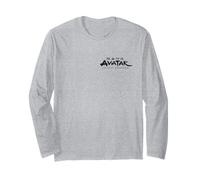 Avatar: The Last Airbender Left Chest Kanji Logo In Black Manga Larga