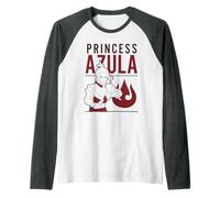 Avatar: The Last Airbender Princess Azula Outline Anime Camiseta Manga Raglan