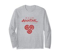 Avatar: The Last Airbender Symbols and Logo In Red Manga Larga