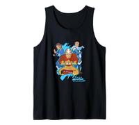 Avatar: The Last Airbender Team Aang Dynamic Trio Art Camiseta sin Mangas