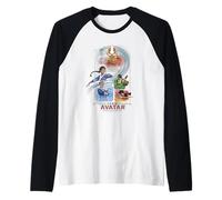 Avatar: The Last Airbender Team Avatar Elemental Arch Camiseta Manga Raglan