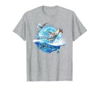 Avatar: The Way of Water Creatures of Sea and Sky Camiseta, Hombre, Gris Jaspeado, S