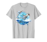 Avatar: The Way of Water Creatures of Sea and Sky Camiseta, Hombre, Plata, XL