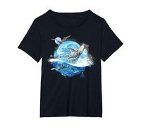 Avatar: The Way of Water Creatures of Sea and Sky Camiseta, Mujer Tallas Grandes, Negro, 1XL Grande