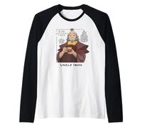 Avatar Uncle Iroh in The Darkest Times Advice Cartoon Anime Camiseta Manga Raglan