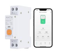 AVATTO Interruptor inteligente WIFI 1P para Smart Home inalámbrico, mando a distancia, interruptor compatible con Alexa y Google Assistant Smart Life TUYA APP (con medición de 16 A)