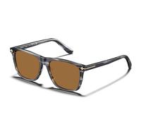 AVAWAY Retro Gafas de Sol para Hombre Polarizadas Cómodo Resistente Acetato Marco Cuadrado UV400 Proteccion
